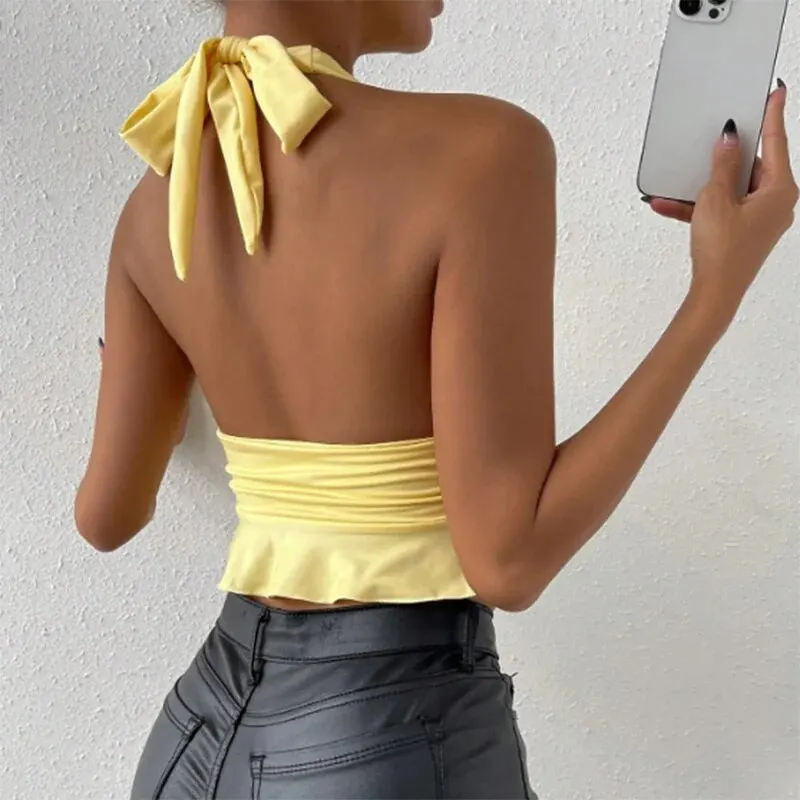 Women’s Sexy Tight Fitting Deep V-neck Pleated Top Tight Fitting 2024 Spring Beach Resort Nightclub New Model Women’s Sexy Tigh Best Sellers In Women's Clothing Women’s Sexy Tight Fitting Deep V-neck Pleated Top Tight Fitting 2024 Spring Beach Resort Nightclub New Model Women’s Sexy Tigh Best Sellers In Women's Clothing