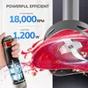 MIUI Electric Hand Held Stick Blender 6-in-1 Multi-Purpose Immersion Hand Blender Stainless Steel Blades Home Kitchen1200W 2