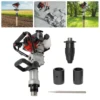 Gas-Powered Post Driver 32.7cc Gasoline Piling 2-Stroke Engine Single Cylinder Gasoline Petrol Garden Fencing Tool Machine 1