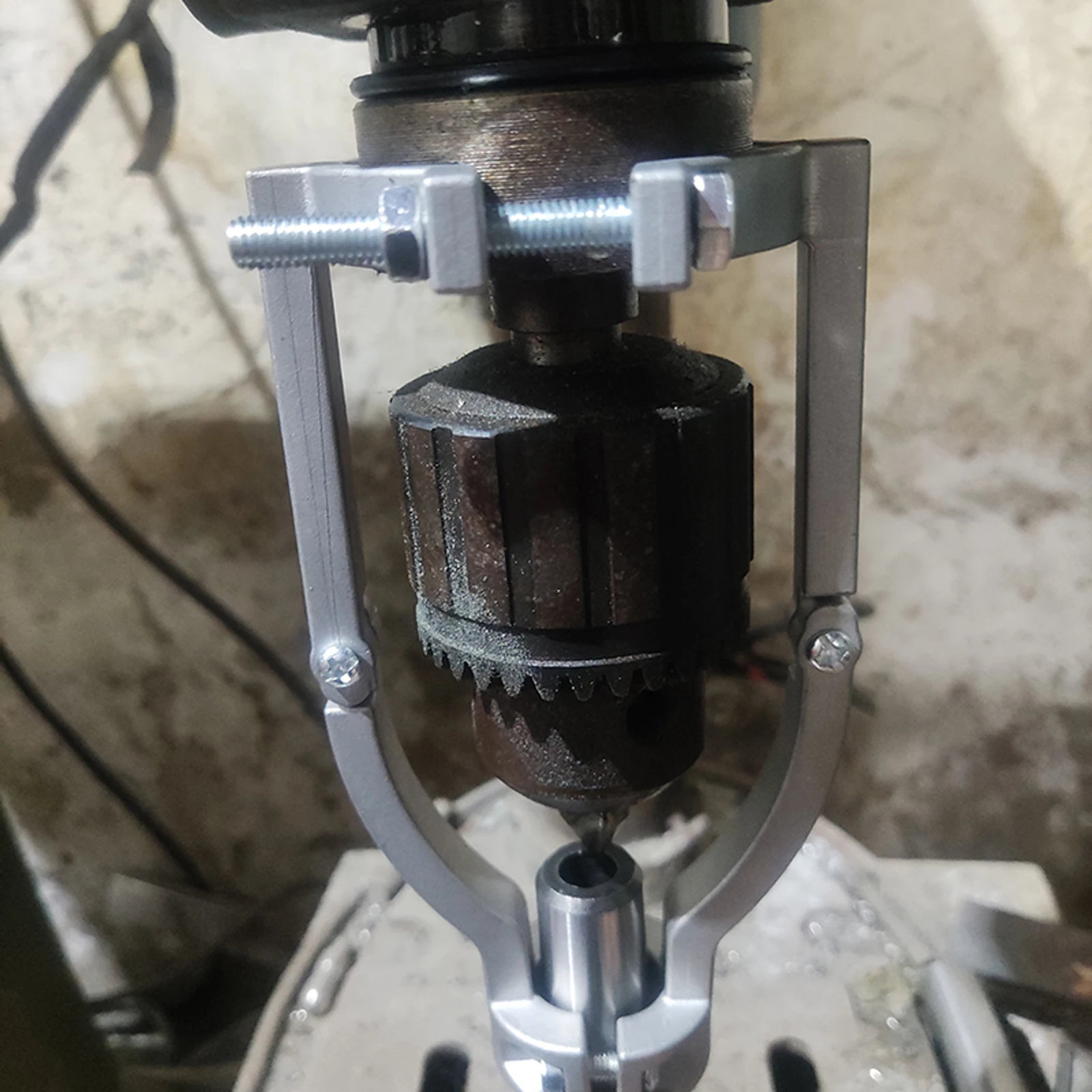 Square Hole Drill Fixed Bracket Bench Drill Press Converter for Furniture Bench Drill Square Hole Woodworking Easy to Carry