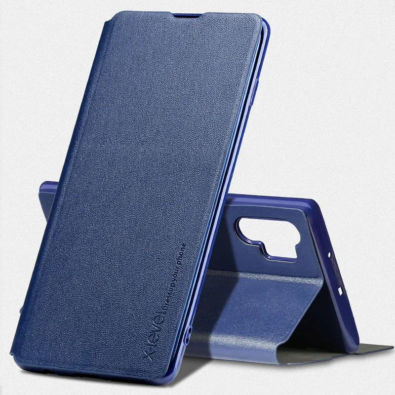 

X-Level Leather Flip Cases For Samsung Galaxy Note 20 Ultra S23 S22 S21 S20 Plus Ultra Thin Business Book Back Cover