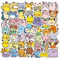 10/30/50/100pcs Cute Anime Pokemon Pikachu Gengar Stickers Kawaii Cartoon Kids Sticker Toy Phone Notebook Laptop Graffiti Decals 2