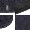 New Unisex Two-Tone Winter Hats Add Fur Lined Men And Women Fashion Warm Beanie Cap Casual Winter Knitted Hats 4