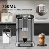 Fully Automatic Espresso Machine 20 Bar, 1350W Espresso and Cappuccino Machine with Automatic Milk Frother, 5
