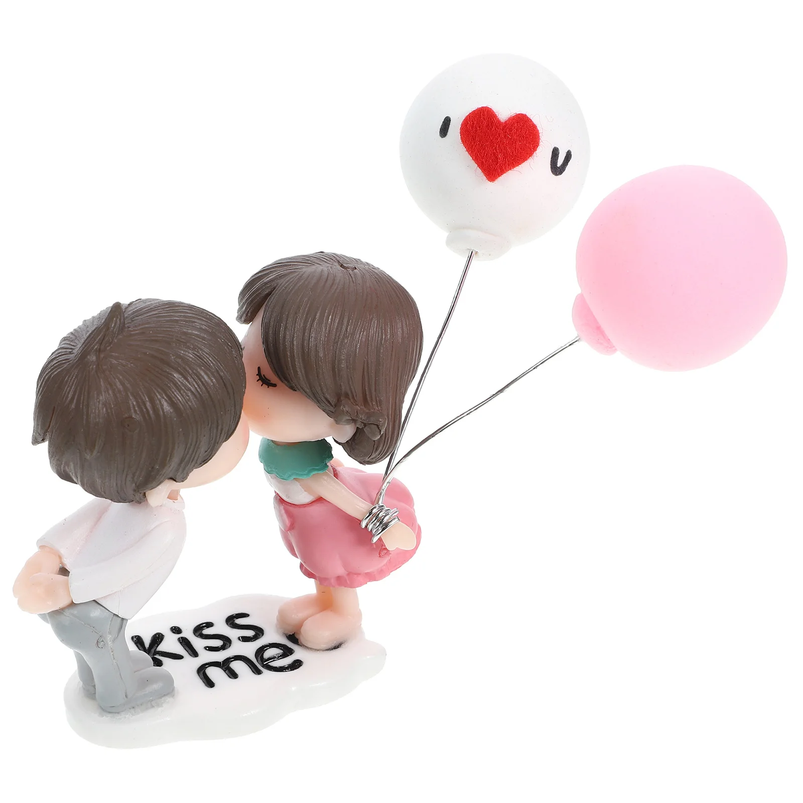Car Couple Ornaments Decor Figurines Home Statue Decorations Dashboard Cars Balloons