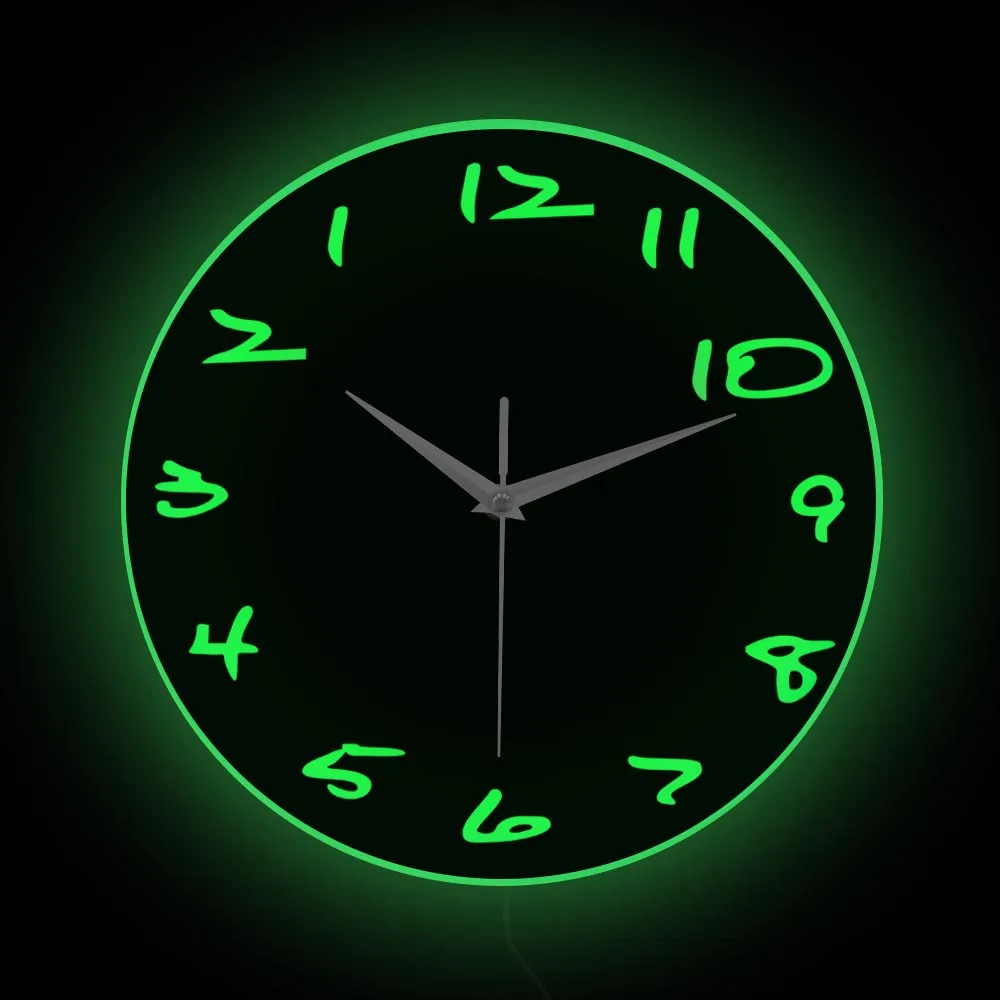 The Vinyl Clock Minimalist Black Backwards Clock Backwards Clock