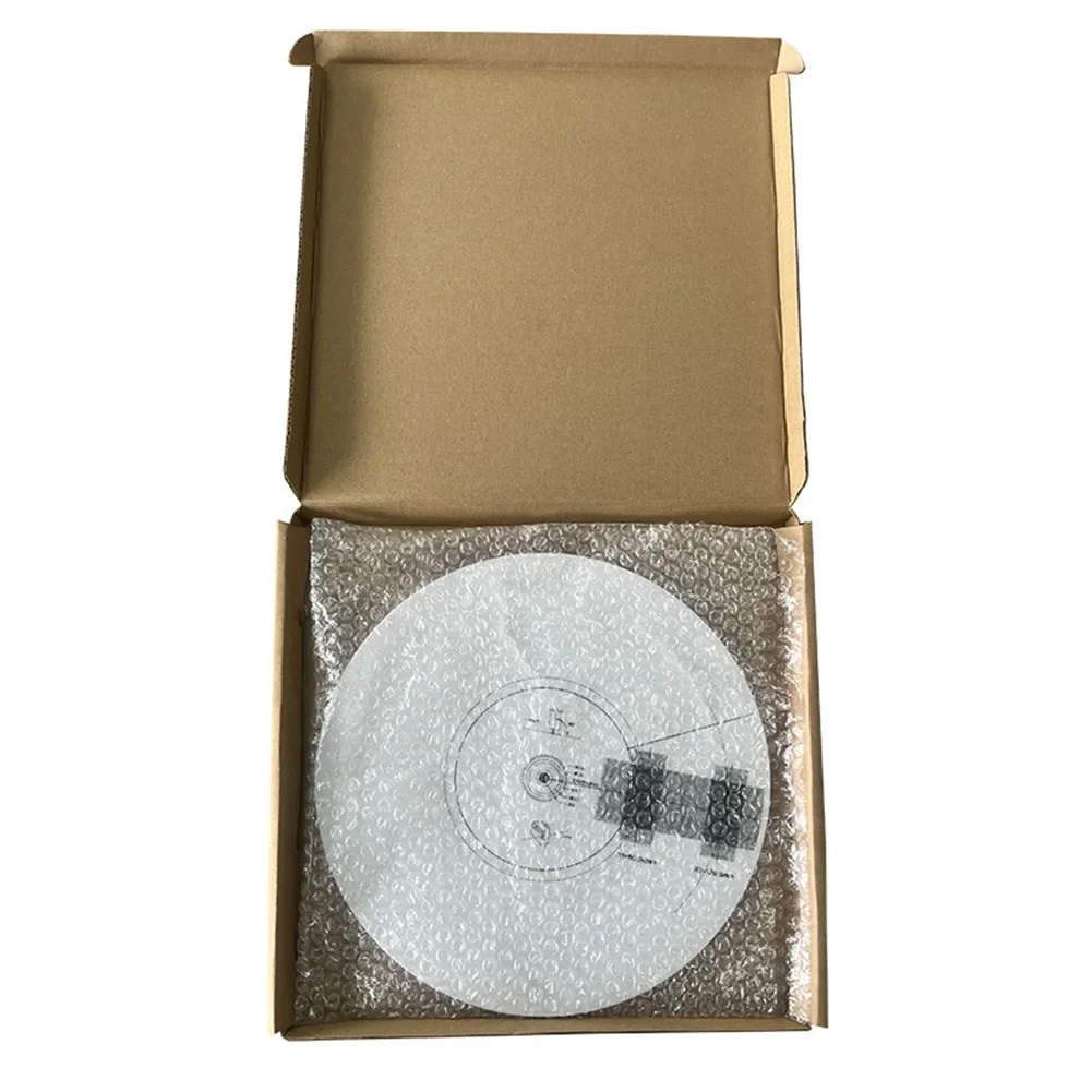 Draaitafel Cartridge Uitlijning Protractor Mat, Anti-glijdende LP Vinyl Record Pickup Kalibratie Plaat Afstandsmeter Protractor Aanpassing Tool Heerser voor Draaitafel Accessoires (wit