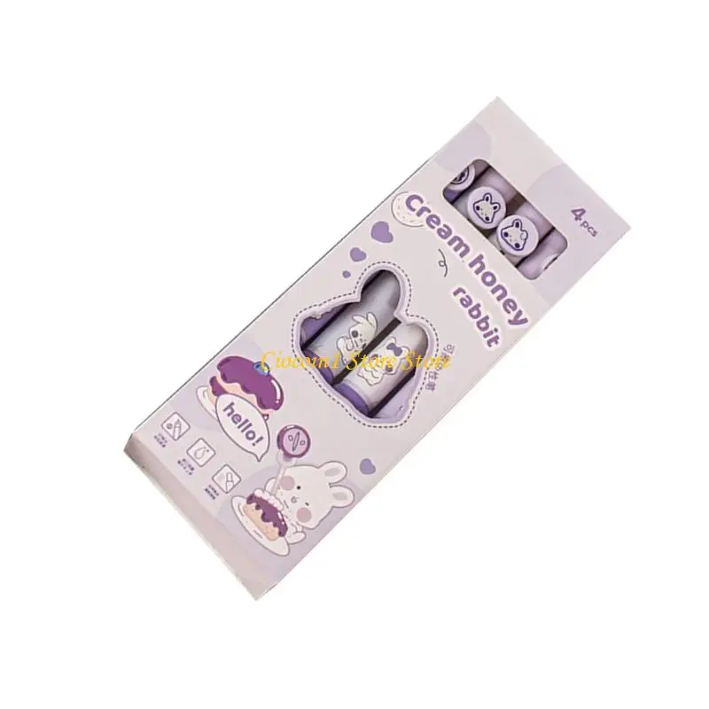 A3PC 4 Pieces Cartoon Einziehbares löschbares Gel Stift Schwarze Tinten 0,5 mm Schnelltrocknen zum Schreiben von Journaling – Detail 9