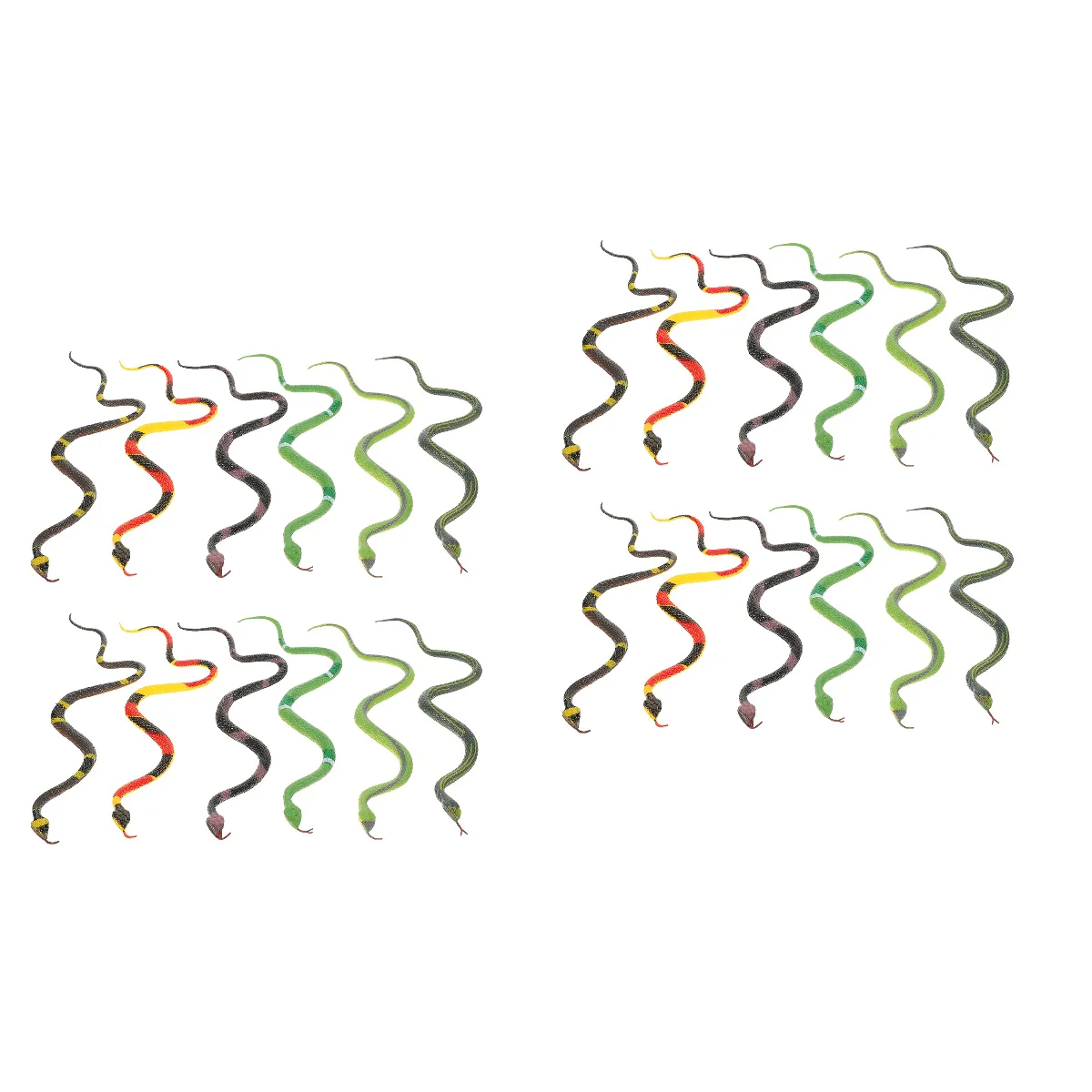 

Резиновая игрушка-змея, реалистичные игрушки, искусственные модели для детей, реквизит для Хэллоуина, искусственные змеи