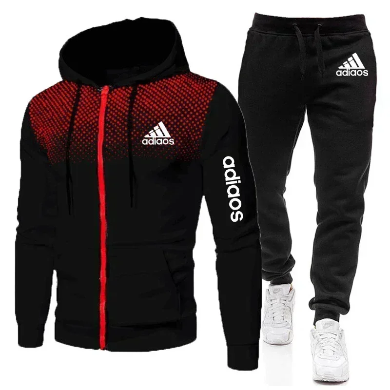 New Style Fashion Men Hoodie Fitness Gym Clothing Men Running Set Sportswear Jogger Men'smany Sorts Of Suit Sports 3