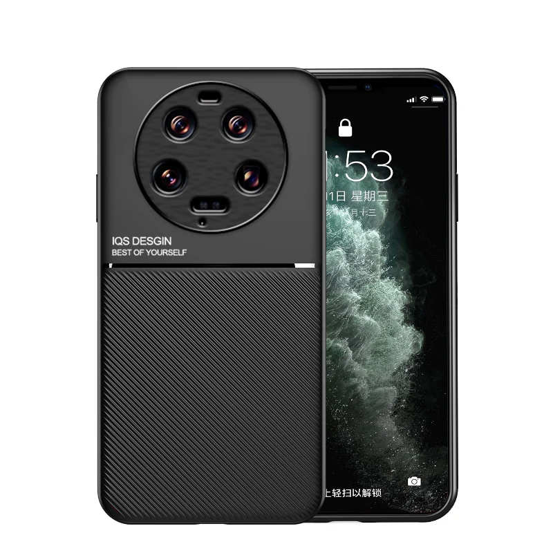 For Xiaomi Mi 13 Ultra Case Car Magnetic Holder Leather Phone Cases For Xiaomi Mi13 Ultra mi 13ultra Shockproof Back Cover 6