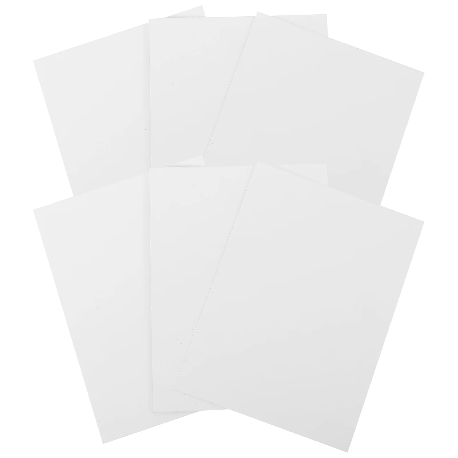 6 Pcs Photo Frame Emblems Sublimation Blank Aluminum Sheet Simulation Metal Board Plate for Sign Material White Blanks