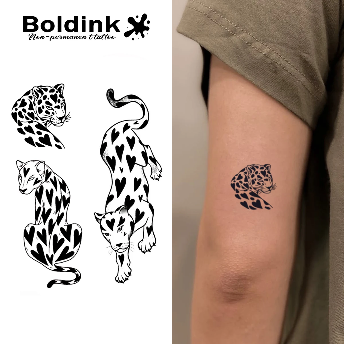Leopard Print Temporary Tattoo,Lasts To 15 Days New Technology Magic  Waterproof Semi Permanent Sticker. - AliExpress, image size:1200x1200