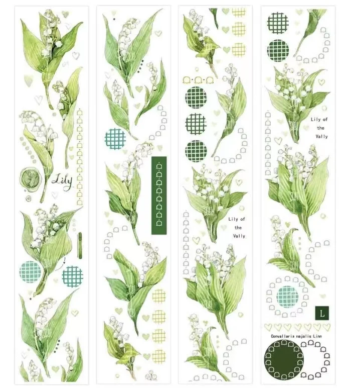 

Stock Clear - 1 Loop Lily of The Valley Flower PET Tape