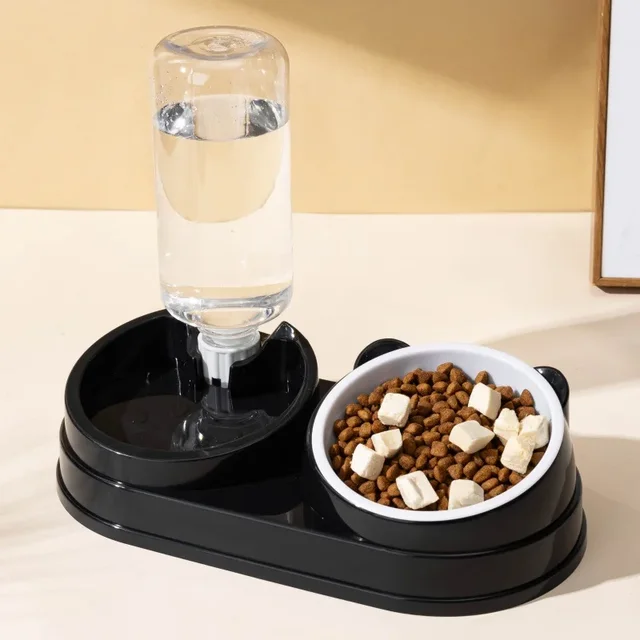 Automatic Drinking Double Bowl Stainless Steel Bowl Dog Bowl Dog Basin Pet Drinking Dog Cat Supplies Cat Bowl Cat Basin 6