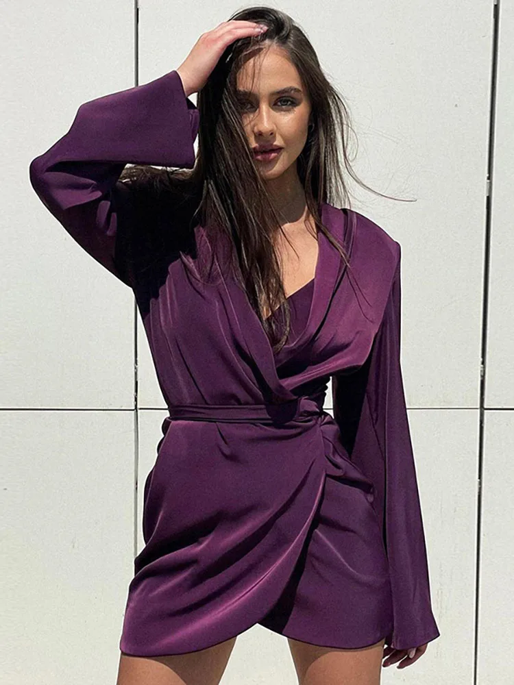 

Women's Shirt Dress Sexy Mini Robe Female Clothes for Women Summer Party Dresses Fashion Long Sleeve Vestidos Office Lady Wear