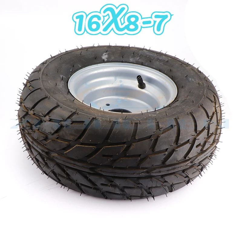 

High Quality 16x8-7 "urban Road Tire and Wheel Hub for 125cc 110cc Four Wheel Motorcycle Atv Atv Go Kart Wheel Accessories