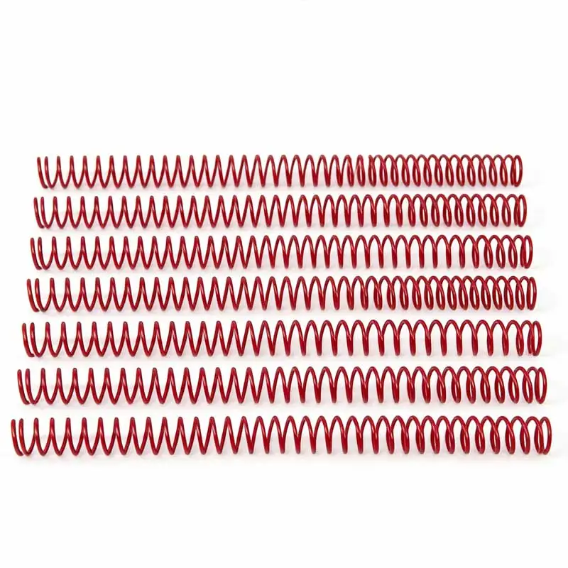 100개입 레드 A4 스프링 바인딩 코일 플라스틱 싱글홀 루즈리프 스프링 고무링 46홀 노트북 스네이크 플라스틱 링