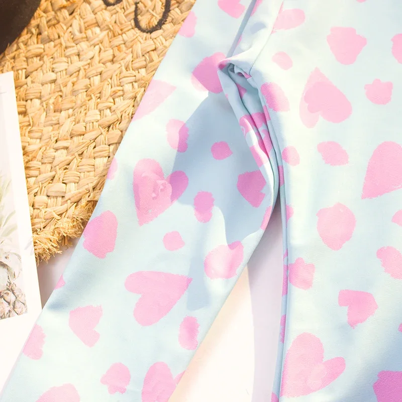 New Children Swimwear Girl Long Sleeve One Piece Suit Sun-proof Beach Swimsuit Zipper Maillot De Bain Femme one piece swimsuit children swimsuit children swimsuits