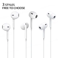 Original Earphones for Apple iPhone 16 15 14 13 12 Pro Max Wired Headphones for Lightning Type-C 3.5mm In-Ear Earbud for Samsung 2
