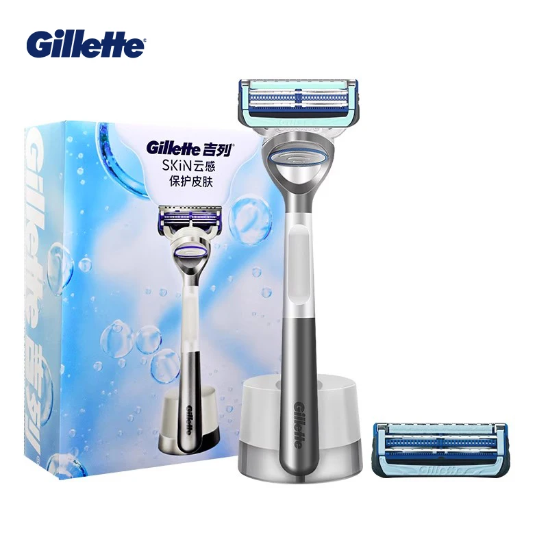 Gillette SkinGuard Sensitive Rasierer für Männer 2-Klingen-System Sicherer und Sanfter Rasierer – Detail 1