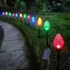Outdoor Path Lights 5X Rhombic Pathway Lights for Gardens Solar Garden Light Long Lasting Outdoor Lighted Stake Christmas 2
