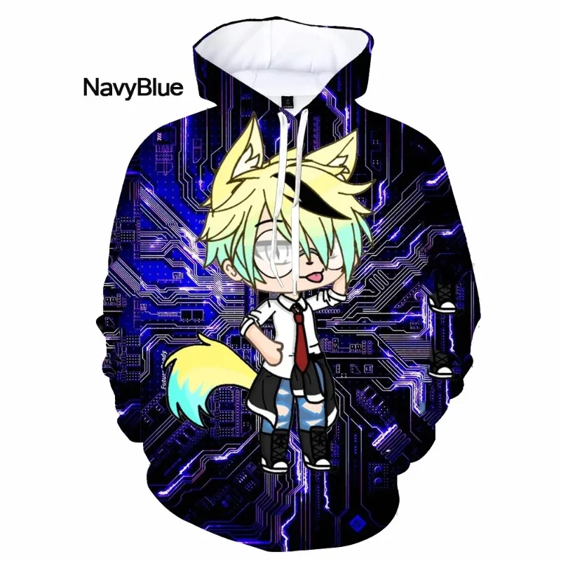 Homens e mulheres Gacha Life 3D Print Hoodies, moletom dos desenhos  animados, pulôveres kawaii, roupas, novo, jogo quente - AliExpress