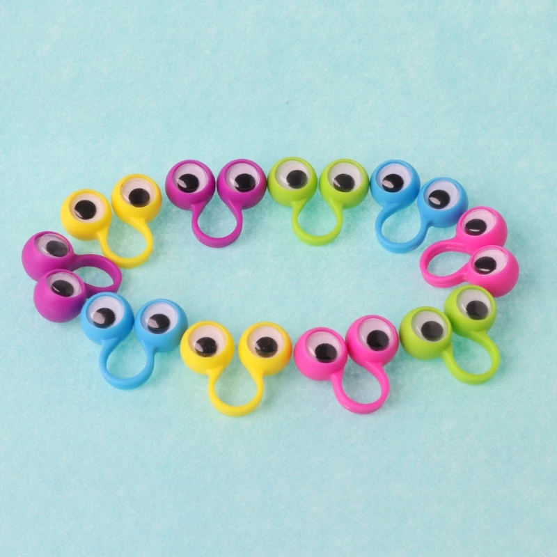 

Interactive Finger Wiggle Eye Role for Play Puppet Props Goodie Bag Filler Kids