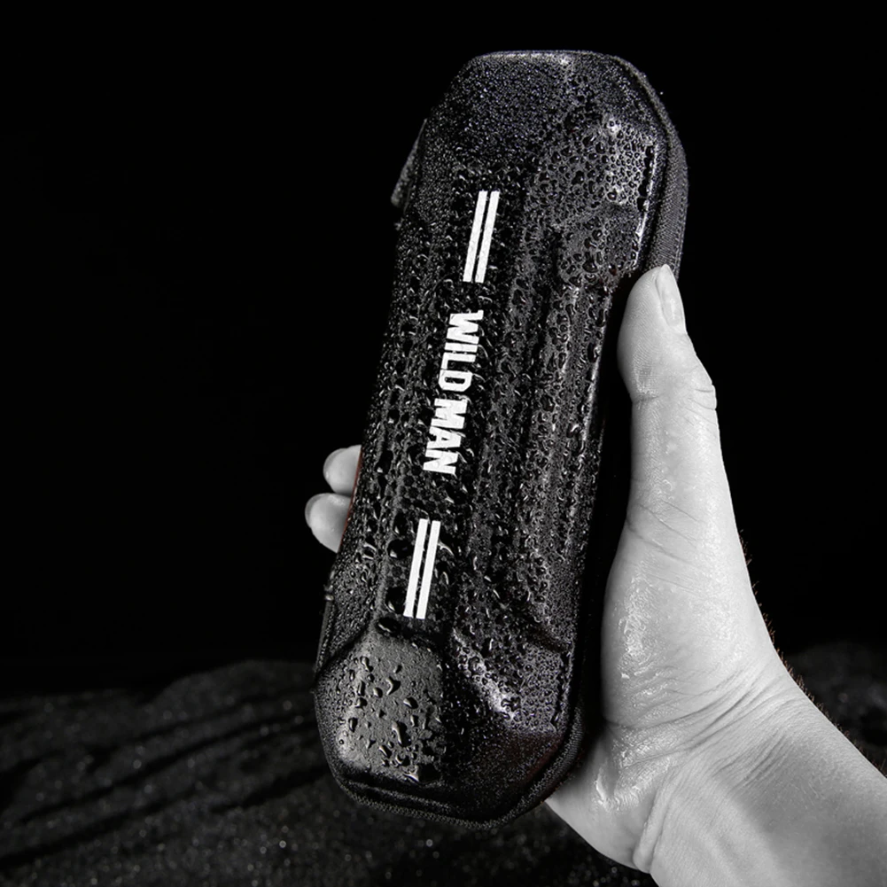 WILD MAN Water Bottle Bracket Storage Bag Shock Absorption Bike Kettle Rack Hard Shell Tools Package Easy Installation