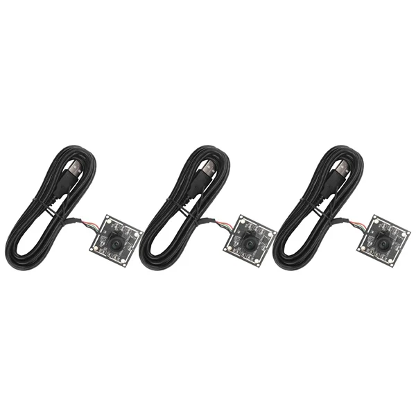 특별 가격 3PCS 100도 카메라 모듈 1MP OV9732 1280x720 USB 무료 드라이버 수동 초점, WinXP/7/8/용 2미터 케이블 포함