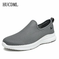 Mesh Men Shoes Summer Breathable Walking Casual Shoes Male Loafer Lightweight Sneakers Soft Sole Slip-On Unisex Men Women 1