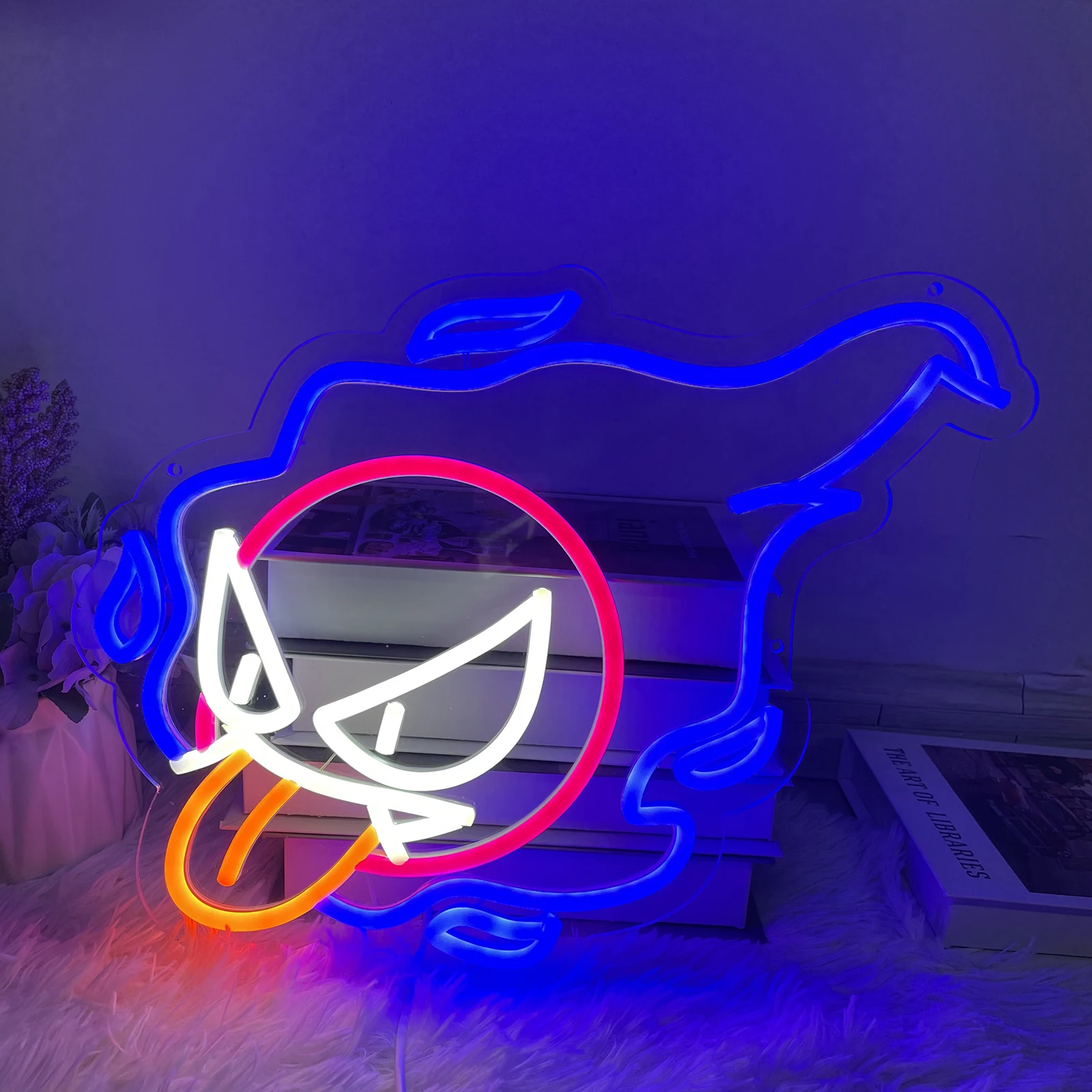 

Ghost Neon Sign LED Anime custom Size and Color Neon Lights Decor Game Room Wall Decor Home Personalized Gifts