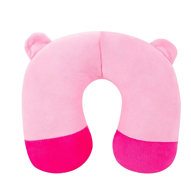 9 Colors Soft U-Shaped Plush Sleep Neck Protection Pillow Office Cushion Cute Lovely Travel Pillows for Children Crib Pillow