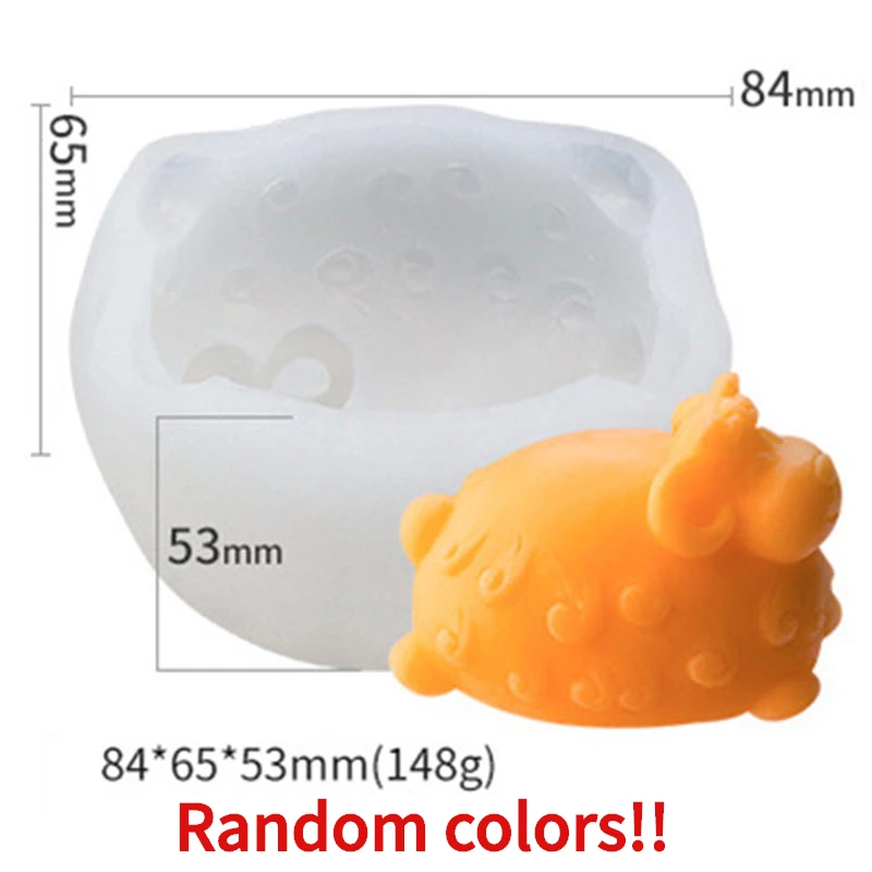 Moule En Silicone Pour Bougie En Forme De Mouton - Moule En Silicone Pour Bougies, Plâtre, Bonbons, Fondants, Savon, Résine, Artisanat - Moule En Silicone En Forme D'agneau