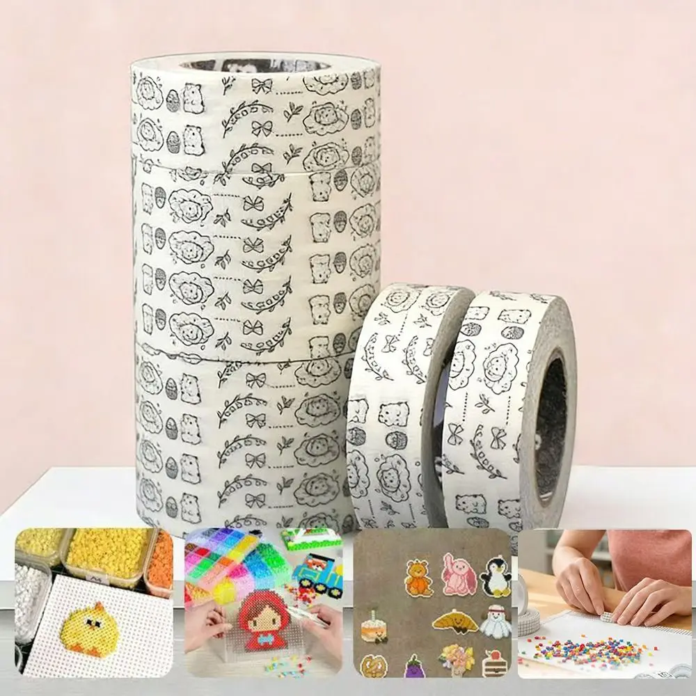 DIY 액세서리 펄러 비즈용 마스킹 테이프, 변형 방지 다림질 보호 템플릿, 펄러 비즈 마스킹 테이프