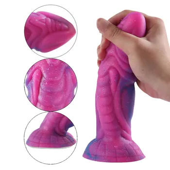 Silicone Animal Monster Dildo Dog Dick Realistic Suction Cup Anal Dragon Dildos Adult Penis Cock For Women Female Masturbation 4