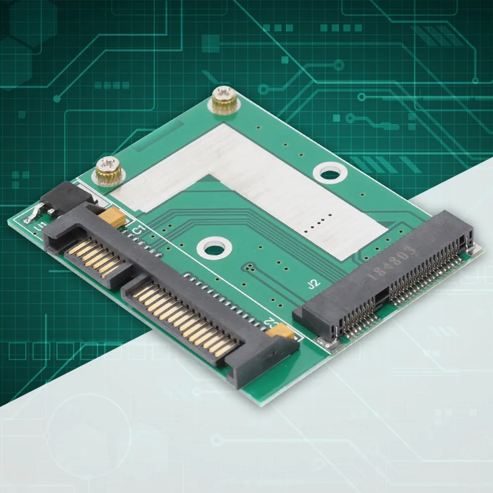 Harf Height mSATA to SATA3.0 어댑터 카드 2.5인치 플러그 앤 플레이 미니 PCIE SSD to SATA3 어댑터 고성능 라이저 카드