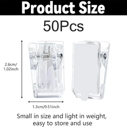 Transparent Self - Adhesive Wall Clips - 50 Pack for Home and Office Decor (50PCS)