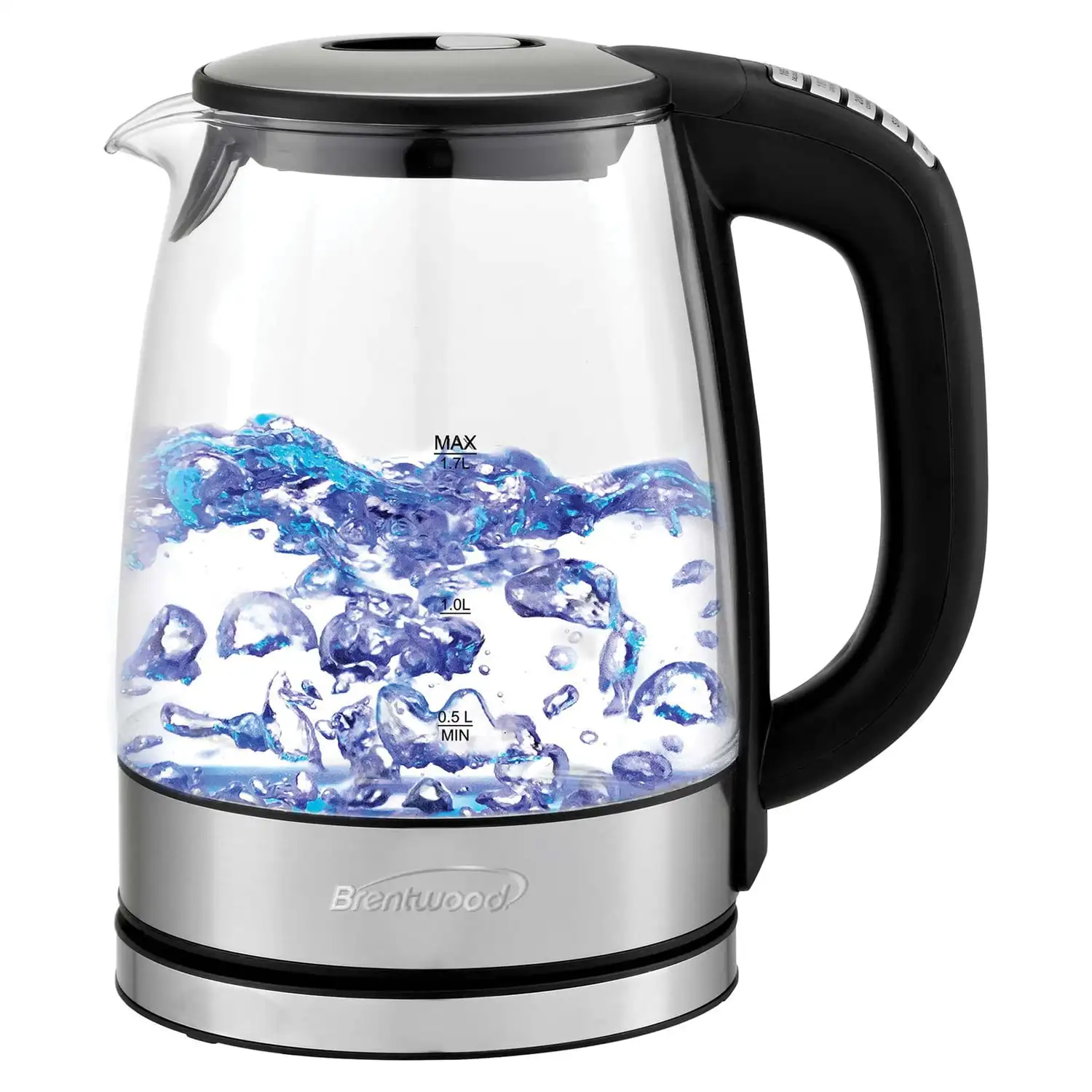 

Brentwood Glass 1.7 Liter Electric Kettle with 6 Temperature Presets in Black
