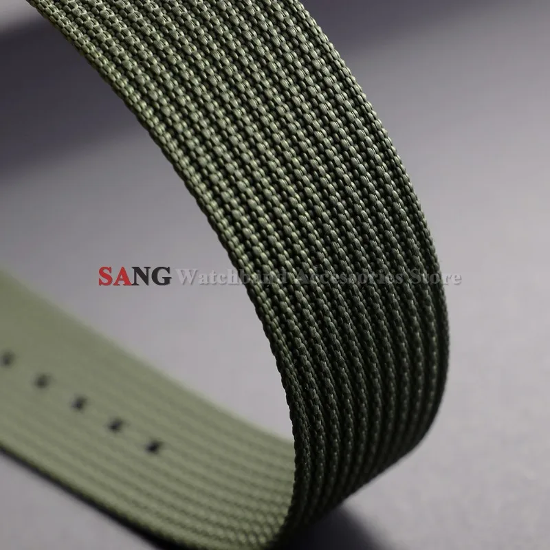 Braided Nylon Strap - Men's Army Sports Breathable Watch Band Wristbelt