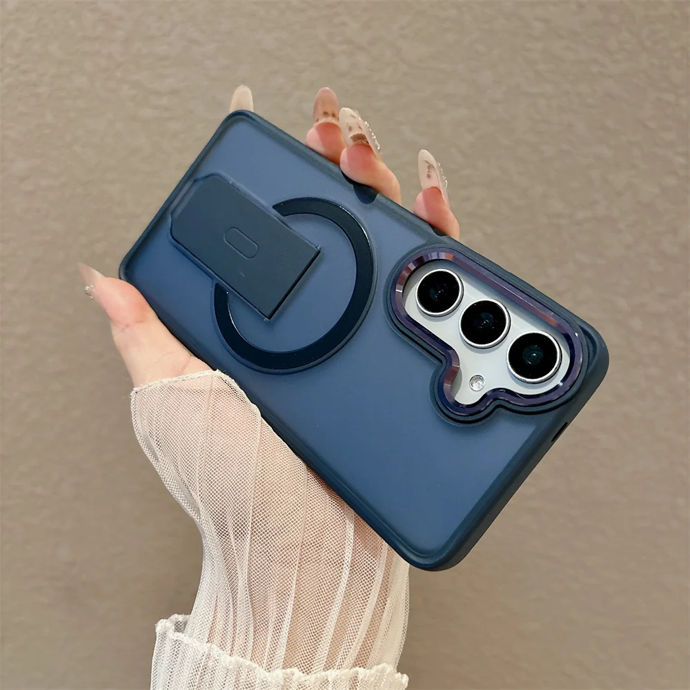Armor Folding Magnetic Shockproof Matte Case - Durable Hard Cover