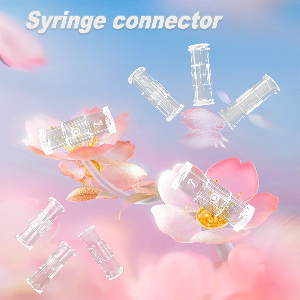Luer Thread Connector Pp Material Transparent Syringe Double-Way Connector Easy And Durable Use In Sterile Environment Guid Dru