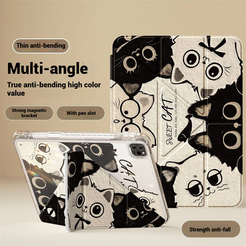 Premium 3-Fold Tablet Cover for iPad Air and Pro 12.9 inch