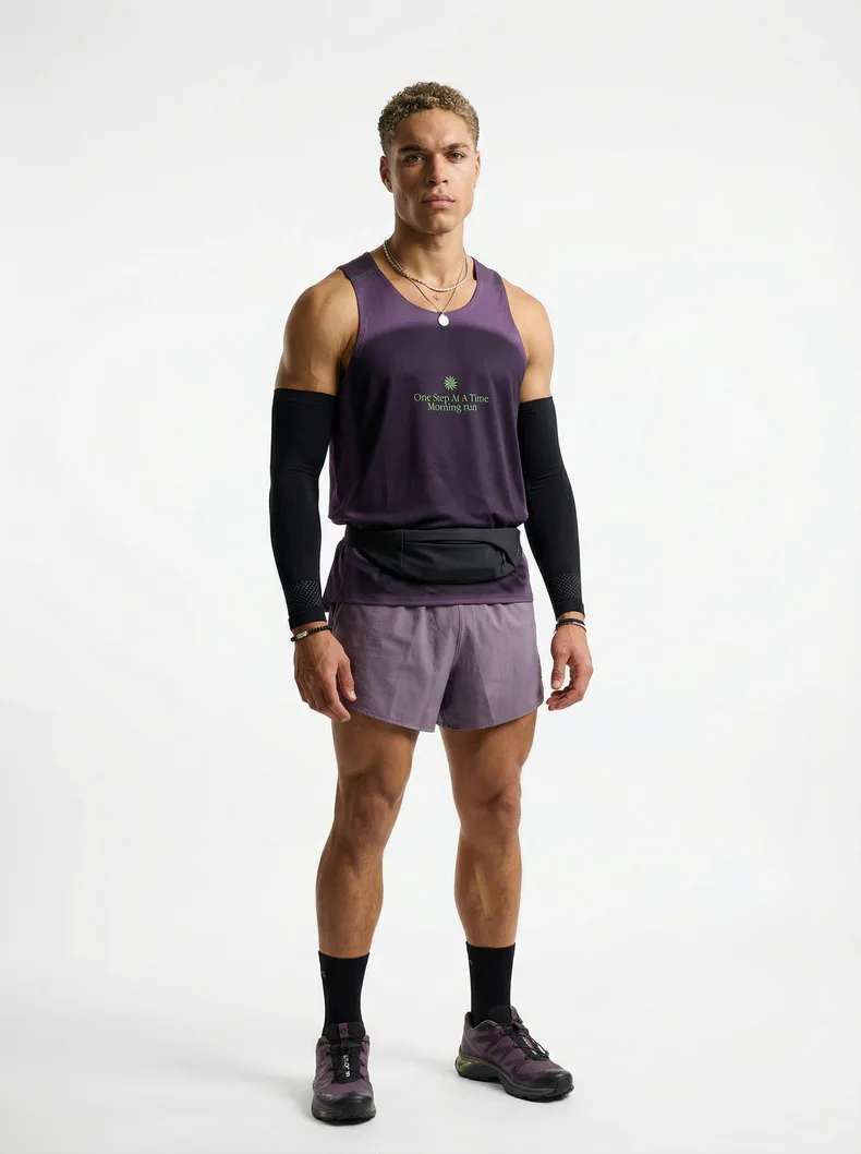 Men's Lightweight Quick-Dry Moisture-Wicking Breathable Mesh Athletic Vest for Running & Gym