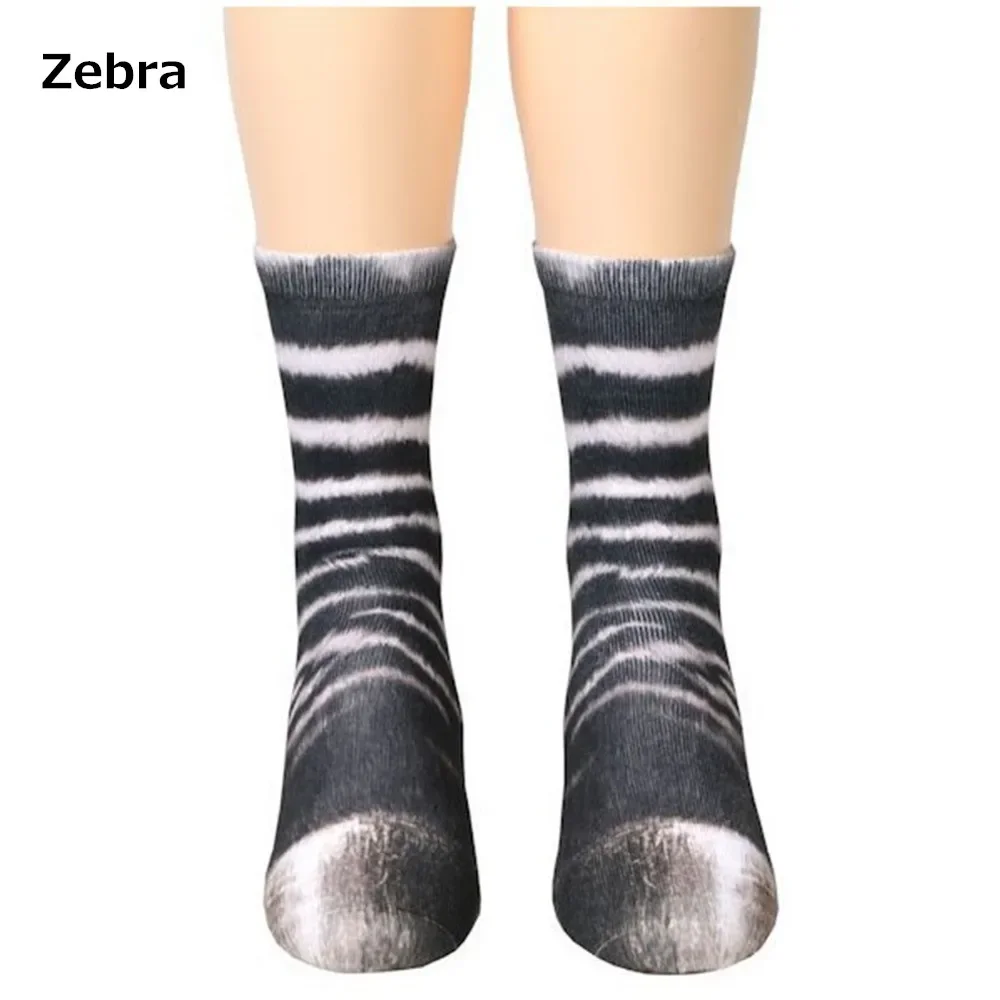 Animal Paw Socks Unisex Adult 3D Print Cat Dog Dinosaur Tiger Paw Creative Funny Novelty Gag Christmas Gifts