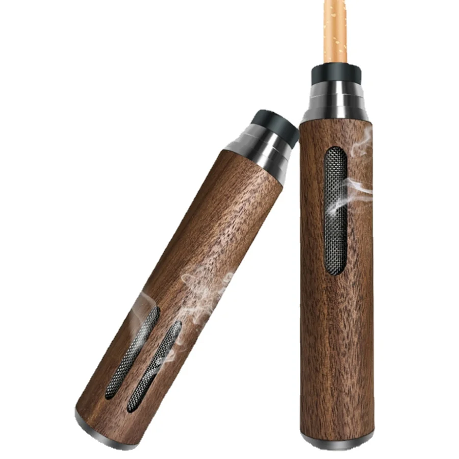 Portable Ashtray Auto Car Cigarette Cup Ash Holder Wood Creative Fireproof For Car
