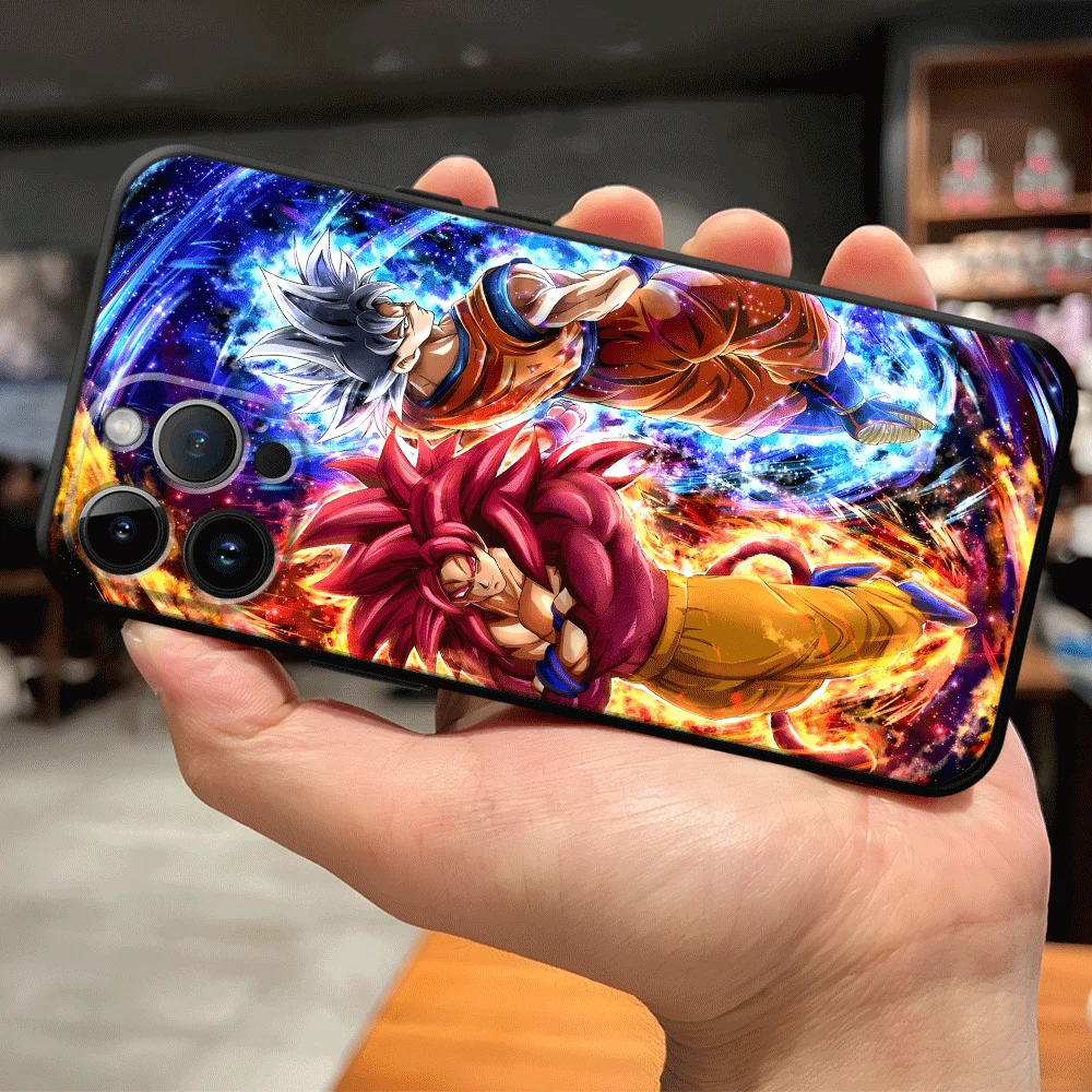 Hülle für iPhone 17 Pro Max 7 8 SE 14 15 16e 16 Plus X XR 11 Air 13 Mini 12 Soft Phone Cover 15+ 16Pro 16+ Dragon Ball Goku – Detail 1