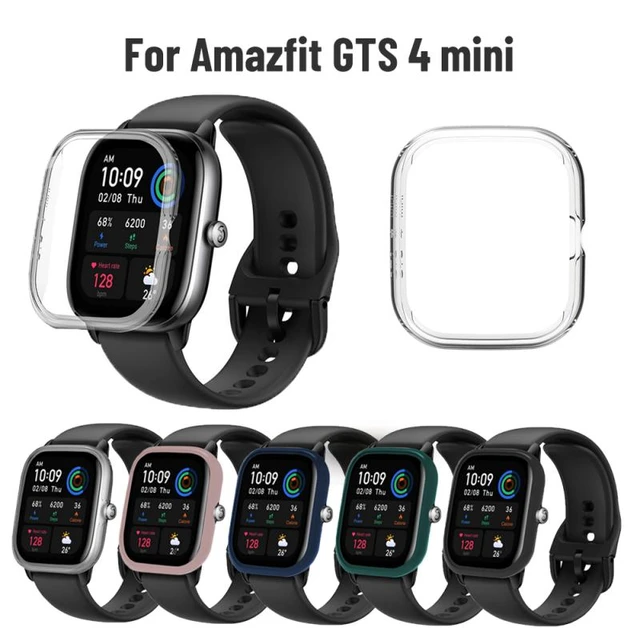 For Amazfit GTS 4 Mini PC Case+Tempered Glass Smart Watch Screen Protector  Cover