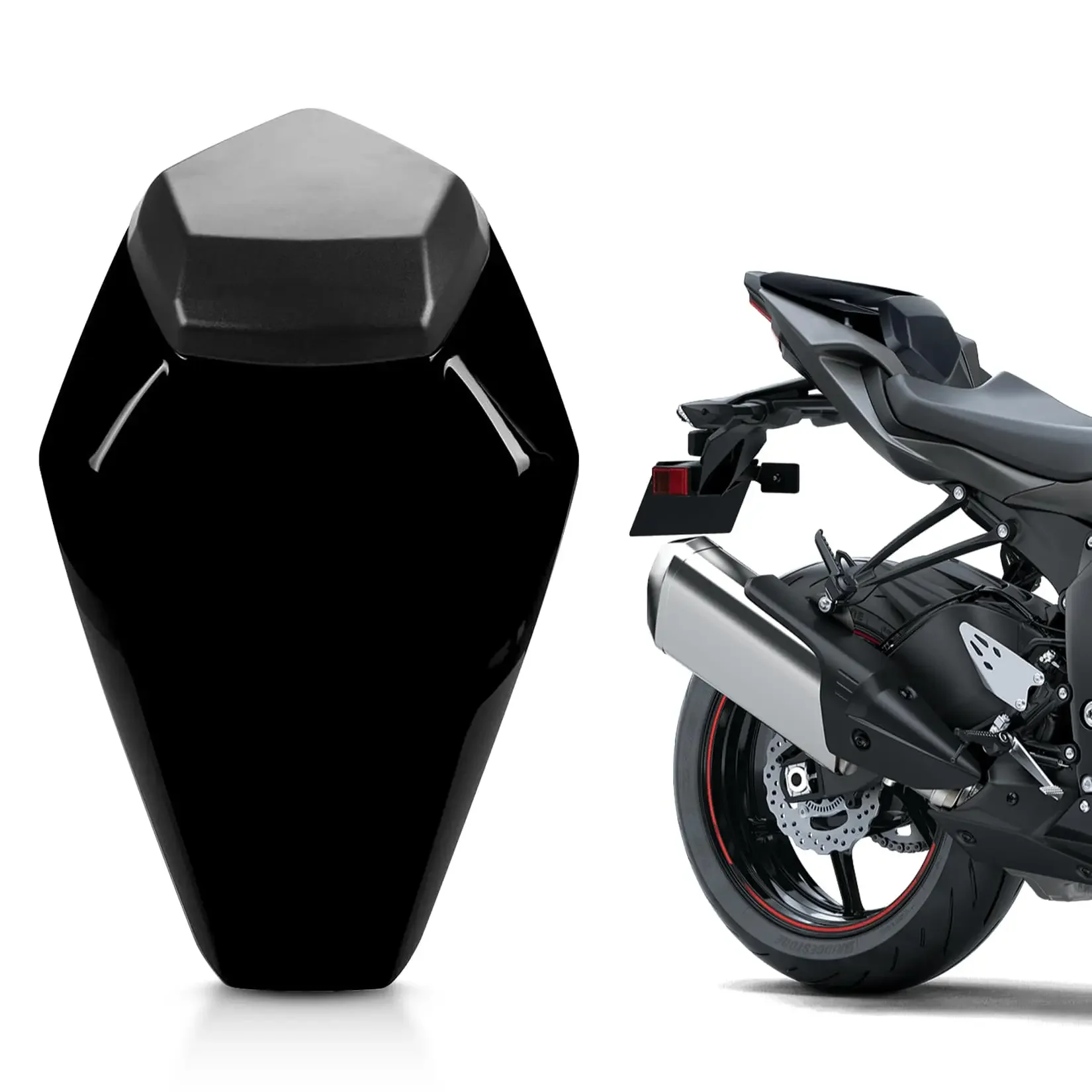 

Motorcycle Accessories Rear Passenger Pillion Seat Cowl Fairing Cover Tail Cover For Kawasaki Ninja ZX6R ZX-6R 636 2019-2024