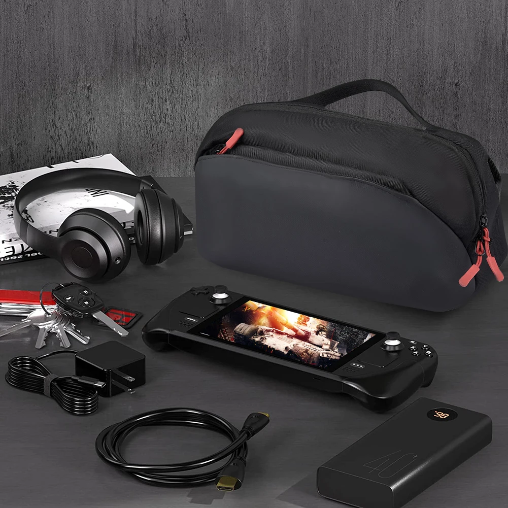 900D 옥스포드 여행용 가방 방수 게임 콘솔 파우치 케이스 ASUS Rog Ally용 대용량 조절 가능한 어깨 스트랩